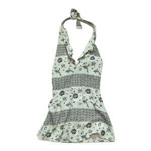 Her Pony The Label Dolphin Graphics Halter Mini Dress